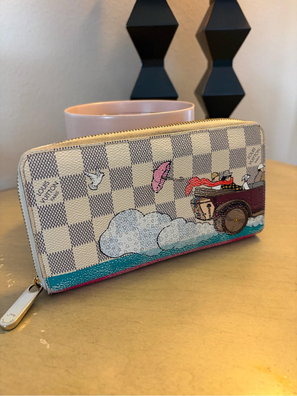 Louis Vuitton Damier Azure Illustre Zippy Wallet Limited Edition